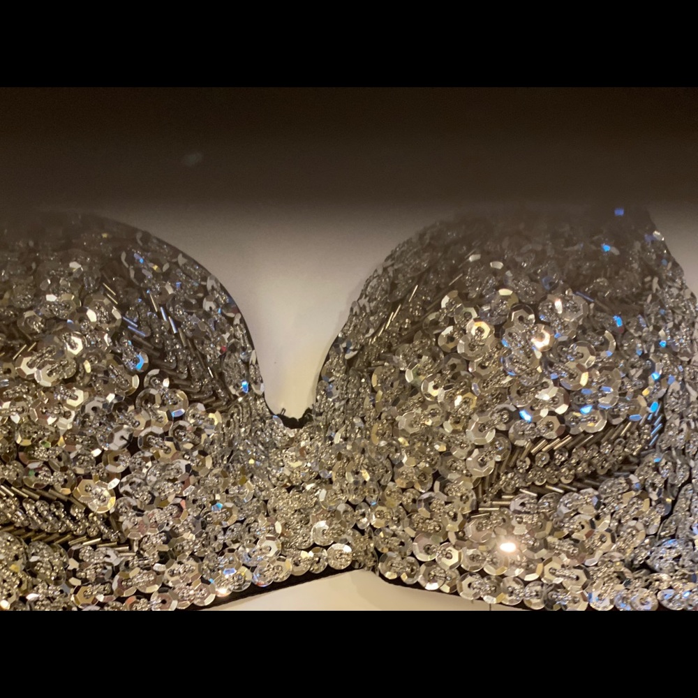 SOLD SOLD Sequin BLING  Concert party sexy Bra - Picture 4 of 8